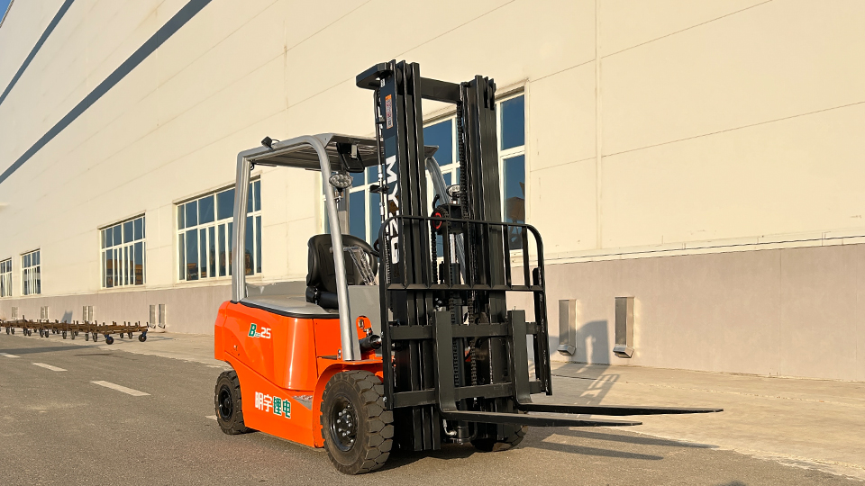 how do i stack auto part racks with a forklift