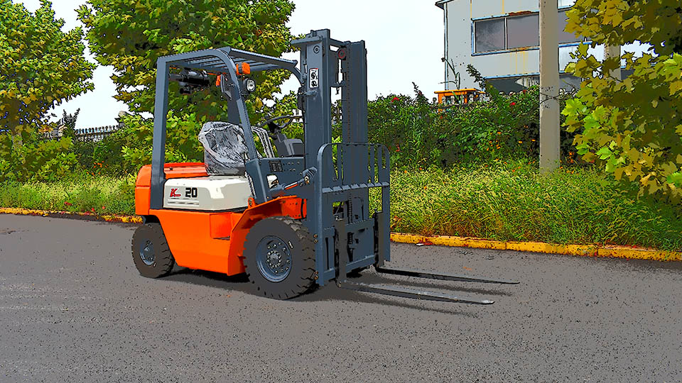 how to drive forklift on a ramp